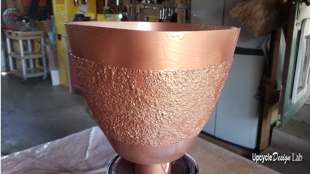 Textured planter DIY