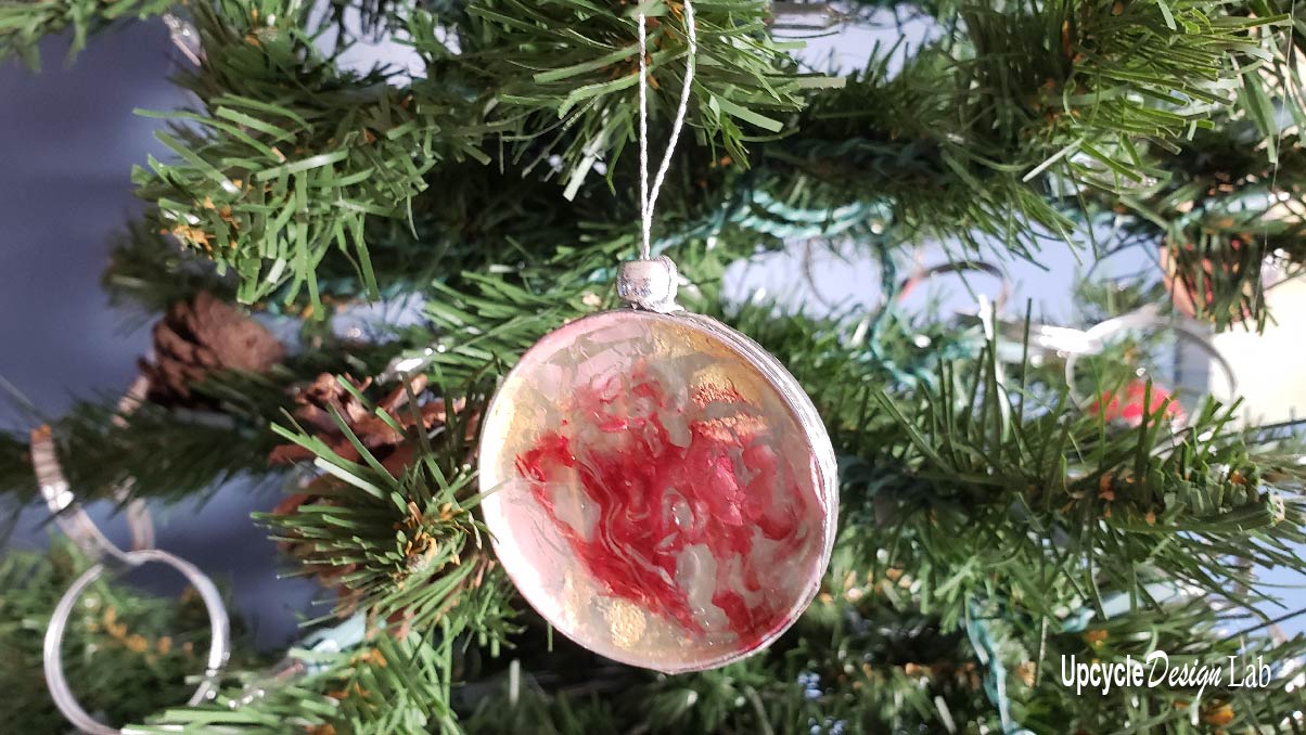 Baked mod podge Christmas ornament